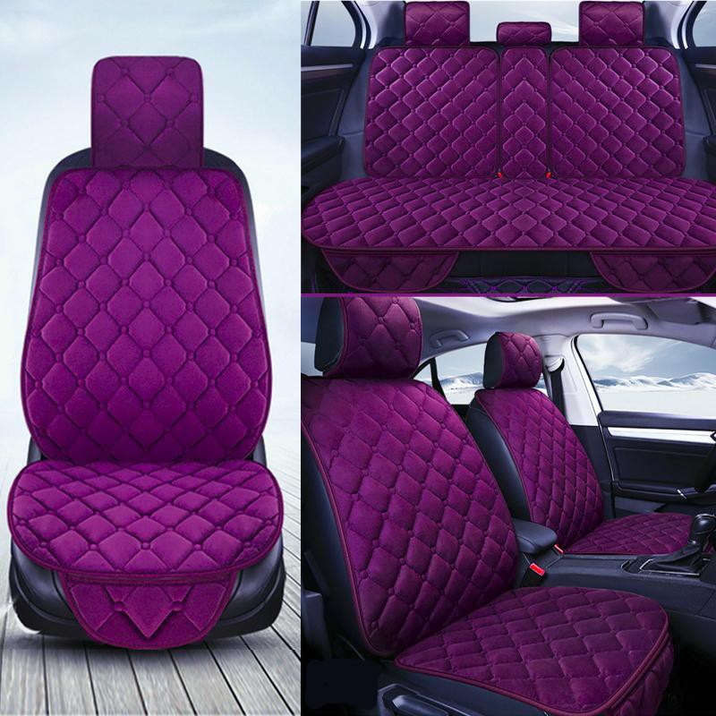 Bộ 5 bao ghế lót ô tô chất liệu simili nhung siêu mềm mại,phù hợp mọi loại xe 201