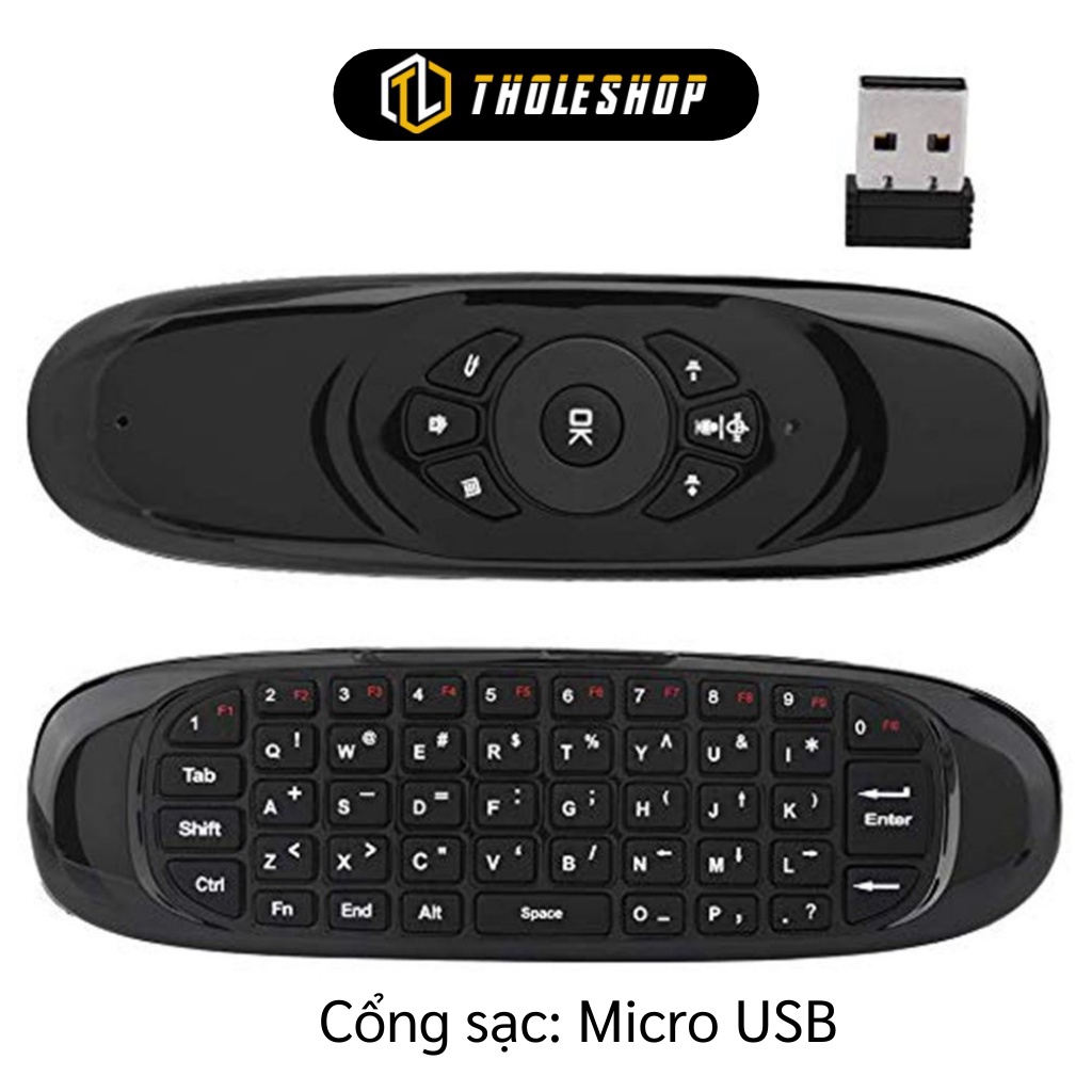 [SGD] Bàn Phím Mini Kiêm Chuột Bay - Điều Khiển Từ Xa Không Dây C120 Cho Androi TV Box 6216