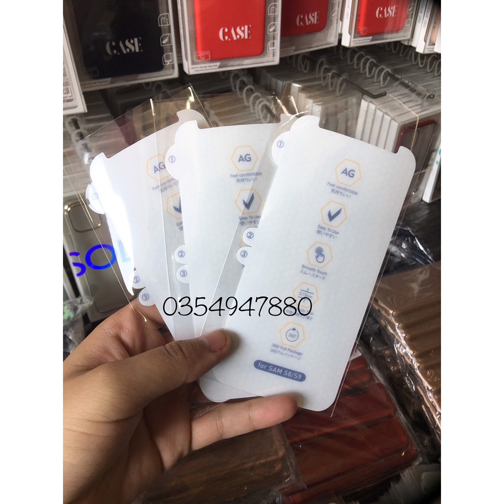 Miếng dán dẻo PPF AG 2 mặt Cho Galaxy S9/ S9 Plus Chống vân tay, Bảo vệ máy