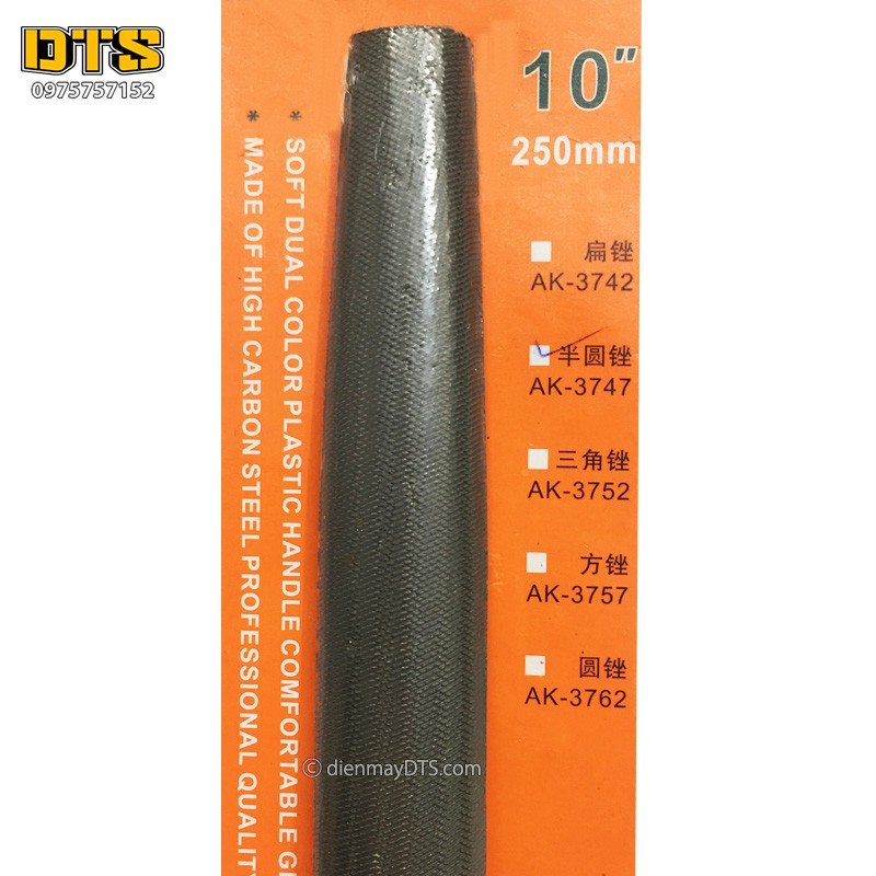 Giũa bán nguyệt Asaki AK-3747 10inch-250mm