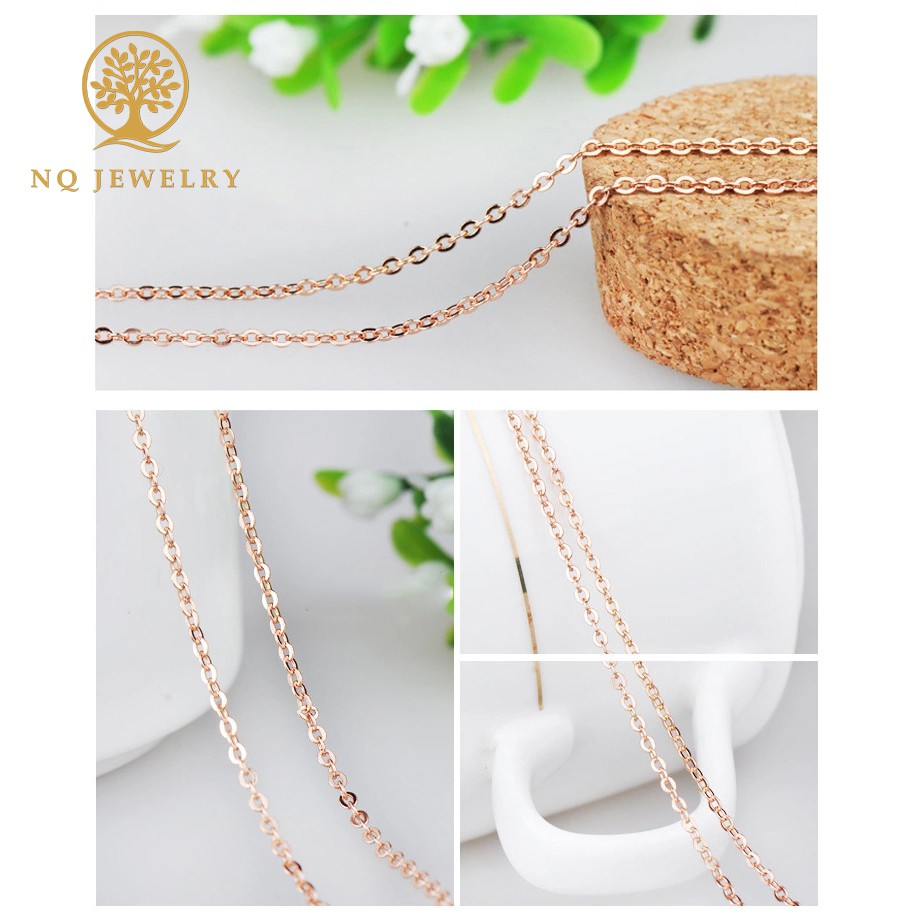 Dây chuyền cổ nữ hợp kim màu vàng - NQ Jewelry