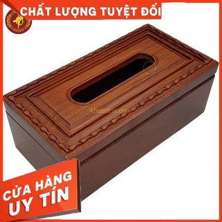 Hộp đựng giấy gỗ hương
