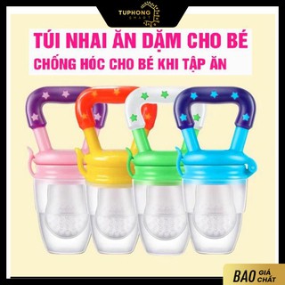 Núm nhai ăn dặm cho bé tập ăn hoa quả chất liệu silicon