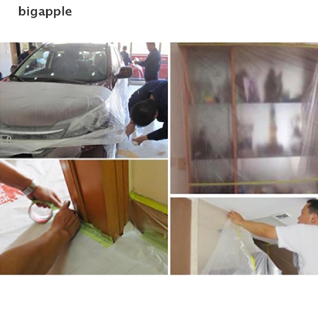 bigapple 20M Masking Film Painting Protection Covering Film Masking Tape Protective Film RDG
