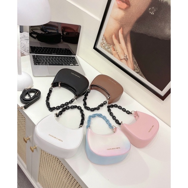 Túi cnk xích mẫu mới kiểu dáng kẹp nách siêu xinh sz 20cm vừa đt
