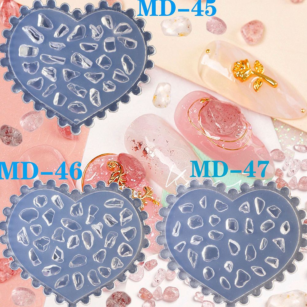 [Hàng mới về] Khuôn silicon dùng làm đá/hoa trang trí móng tay 3D DIY phong cách Nhật Bản dành cho nữ