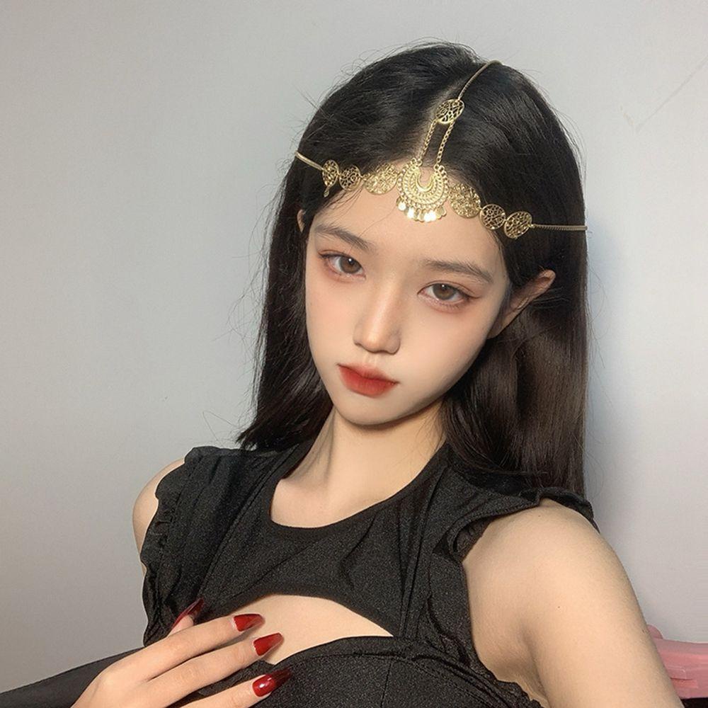 Băng Đô Cài Tóc Hình Vương Miện Bằng Kim Loại Phong Cách Cổ Điển Cho Cô Dâu