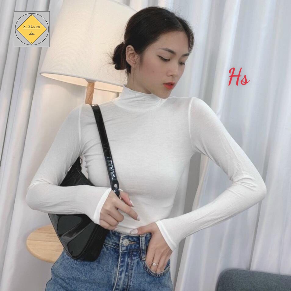 Áo Thun Dài Tay Cao Cổ Đa Năng Chất Liệu Mềm Mịn Thoải Mái Mặc Sexy Quyến Rũ X.Store Nam Nữ Unisex X.Store SKU 840