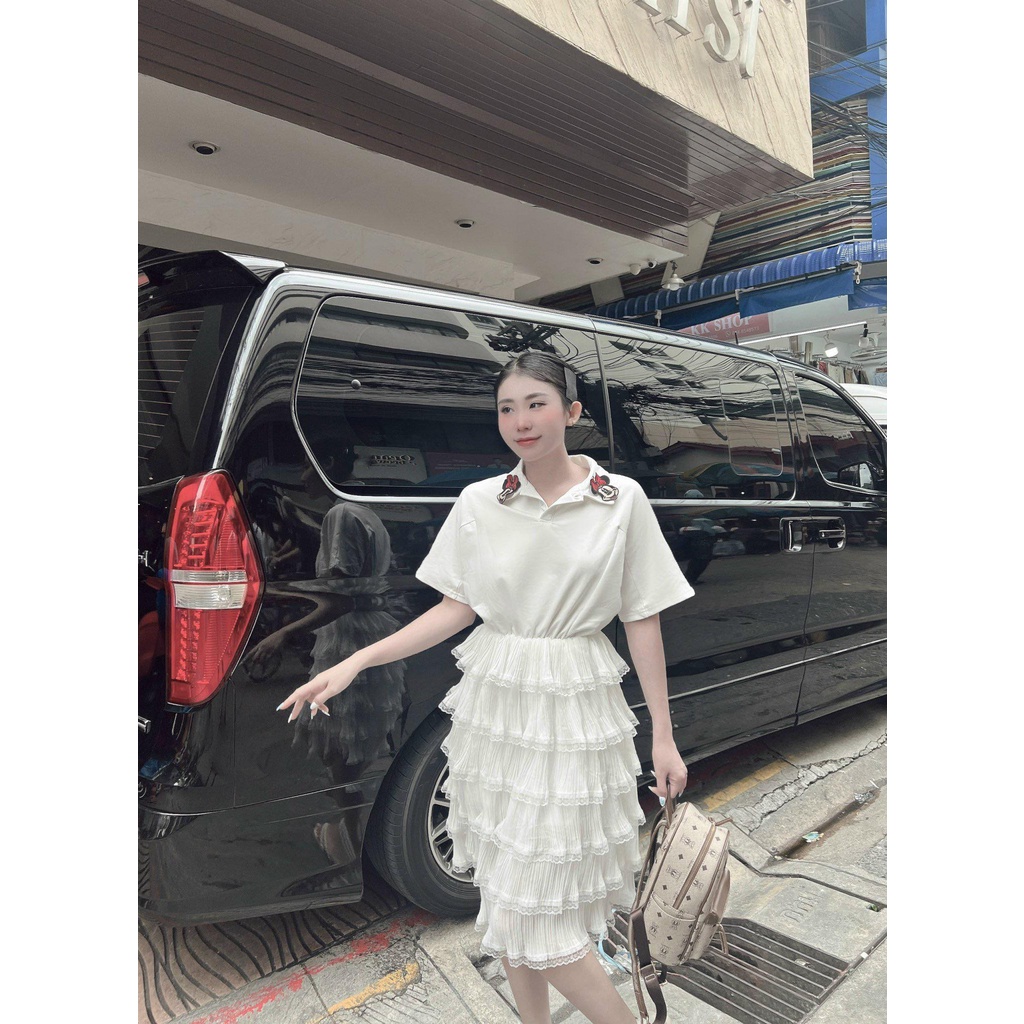 Đầm mickey tầng