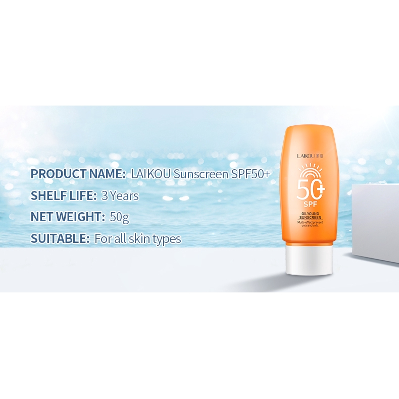 Kem Chống Nắng Laikou Chống Nước Spf50 + 50g | BigBuy360 - bigbuy360.vn