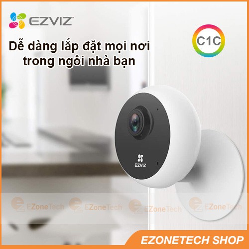 [Mã 252ELSALE hoàn 7% đơn 300K] Camera Không Dây Wifi EZVIZ C1C 1080P Trong Nhà