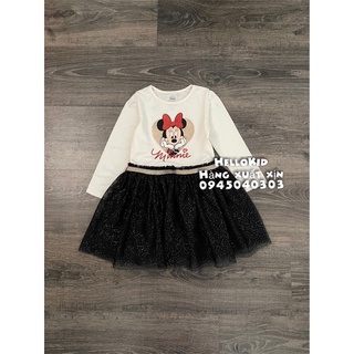 V220 - Váy minnie chân ren lấp lánh bé gái