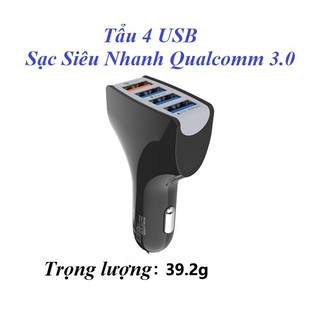 Tẩu Sạc Nhanh 4USB Qualcomm- QC3.0