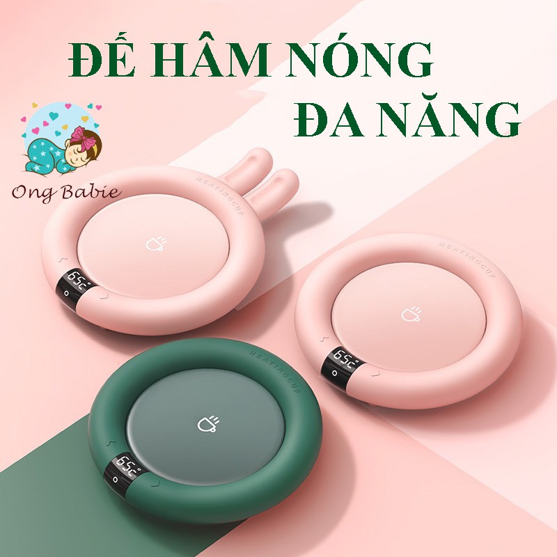 Đế Hâm Nóng Giữ Nhiệt Đồ Uống Làm Nóng Được Nhiều Loại Cốc LY Chính Hãng Ongbabie.shop