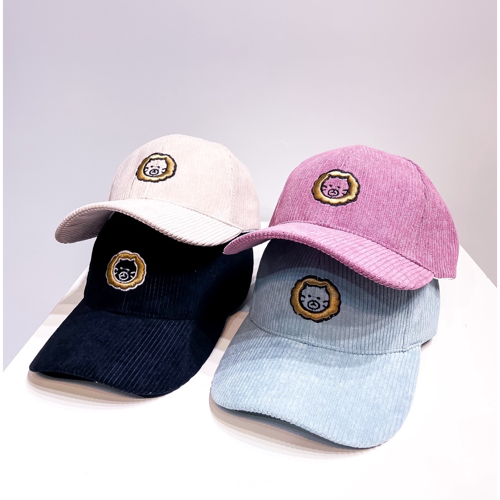 Mũ Lưỡi Trai Nón Kết Nhung Cao Cấp Thêu Mặt Sư tử 430 Phong Cách Ulzzang Form Unisex Nam Nữ