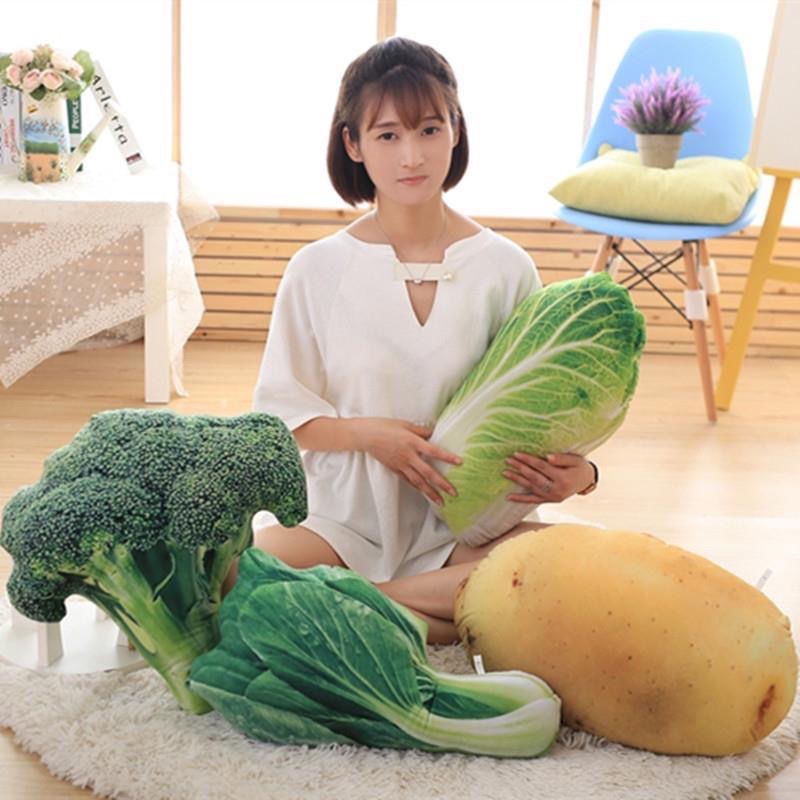 Gối Nhồi Bông Hình Rau Củ Sáng Tạo