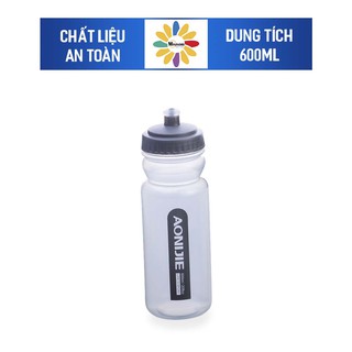 Bình Nước Xe Đạp Thể Thao Cao Cấp Nhựa Cứng Chạy Bộ Leo Núi Aonijie SH600 Dung Tích 600ml Gon Nhẹ