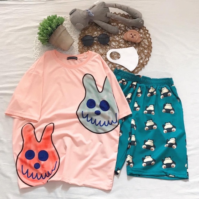 Áo Thun 3D OverSize Thỏ Ảnh Thật 100%