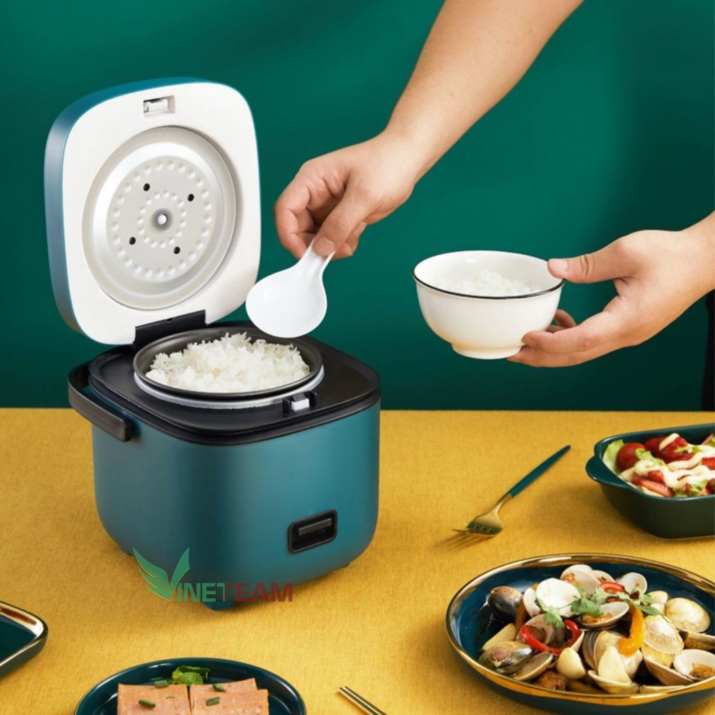 {Rẻ vô địch} Nồi Cơm Điện Đa Năng Mini JIASHI 1,2L Hàng Nội Địa Cao Cấp cho sinh viên ký túc xá Nấu Cháo, hấp...-dc4298