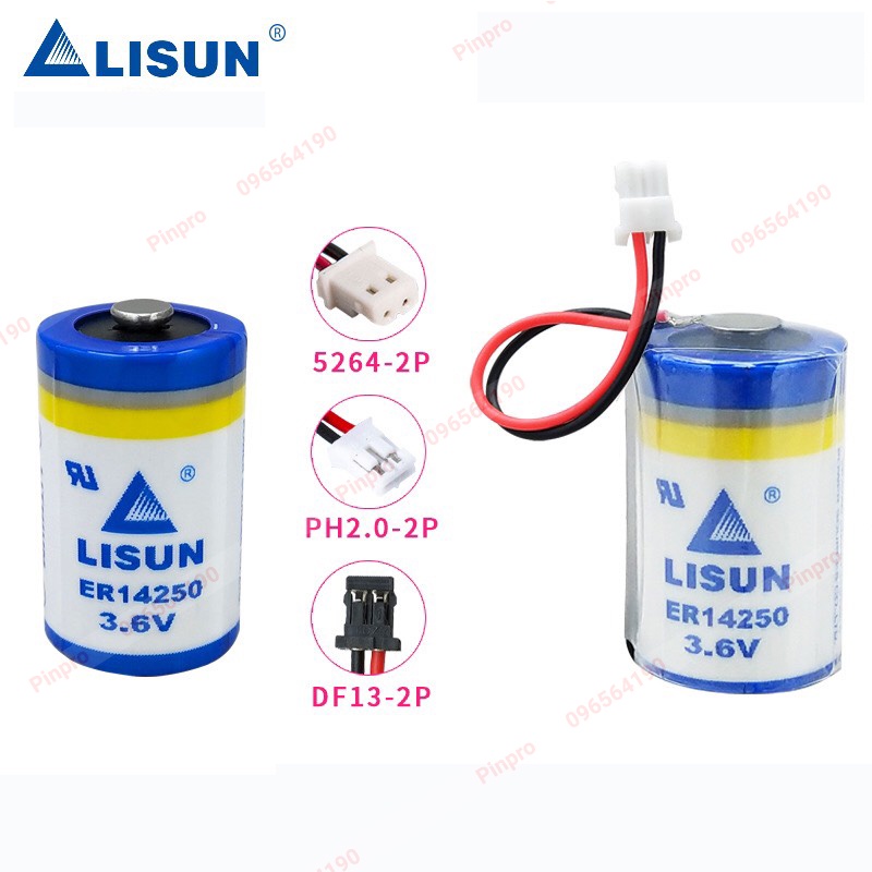 Pin Lisun ER14250 3.6V 1/2AA 1200mAh pin nhiệt kế ẩm chính hãng