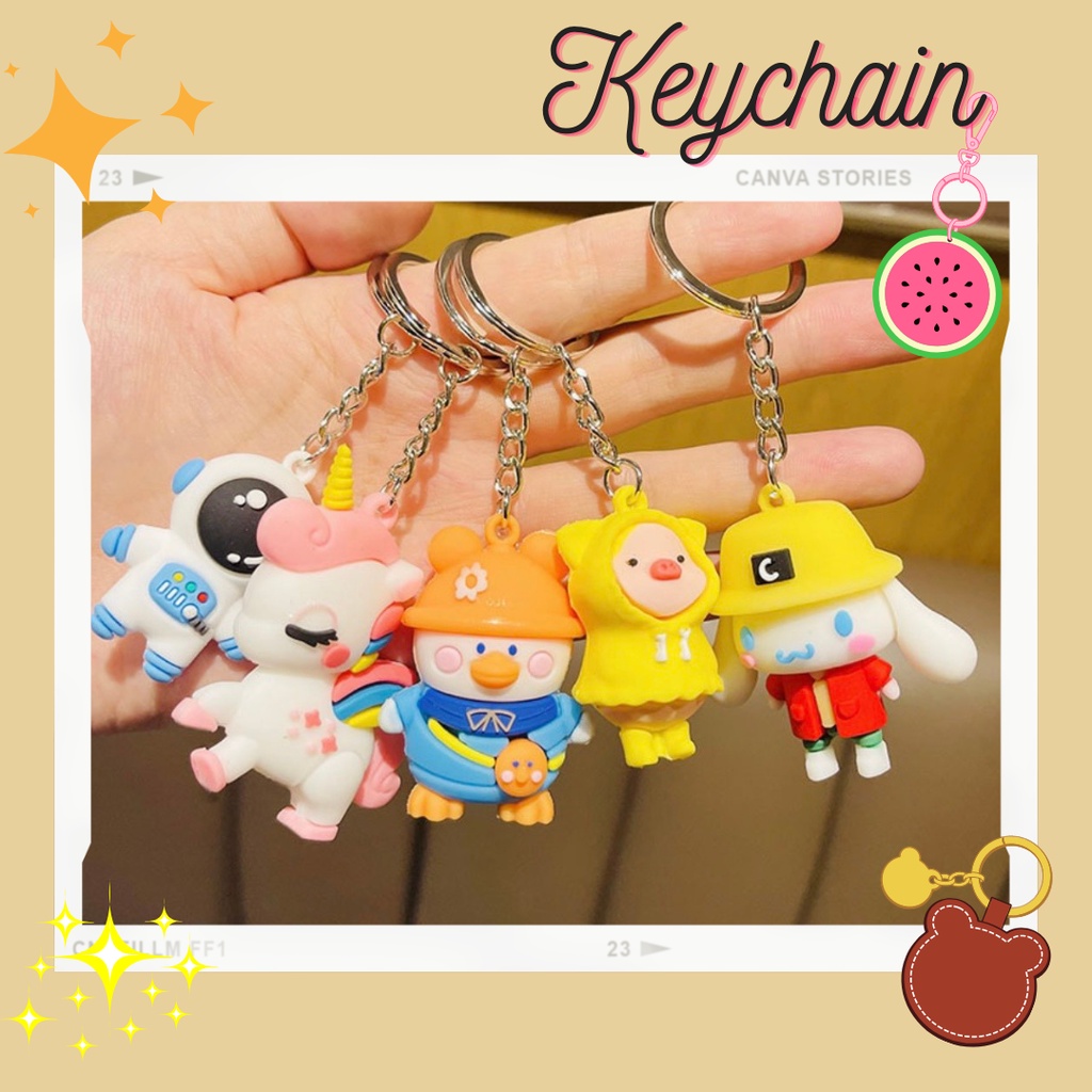 [Keychain] Móc khóa phụ kiện thời trang đa dạng mẫu mã, phụ kiện balo, túi xách xinh xắn