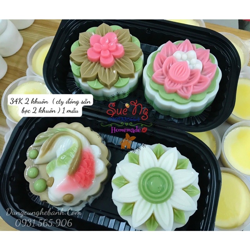 Khuôn trung thu rau câu Vĩnh Trường 250g  dùng làm bánh trung thu, nhấn xôi, cơm