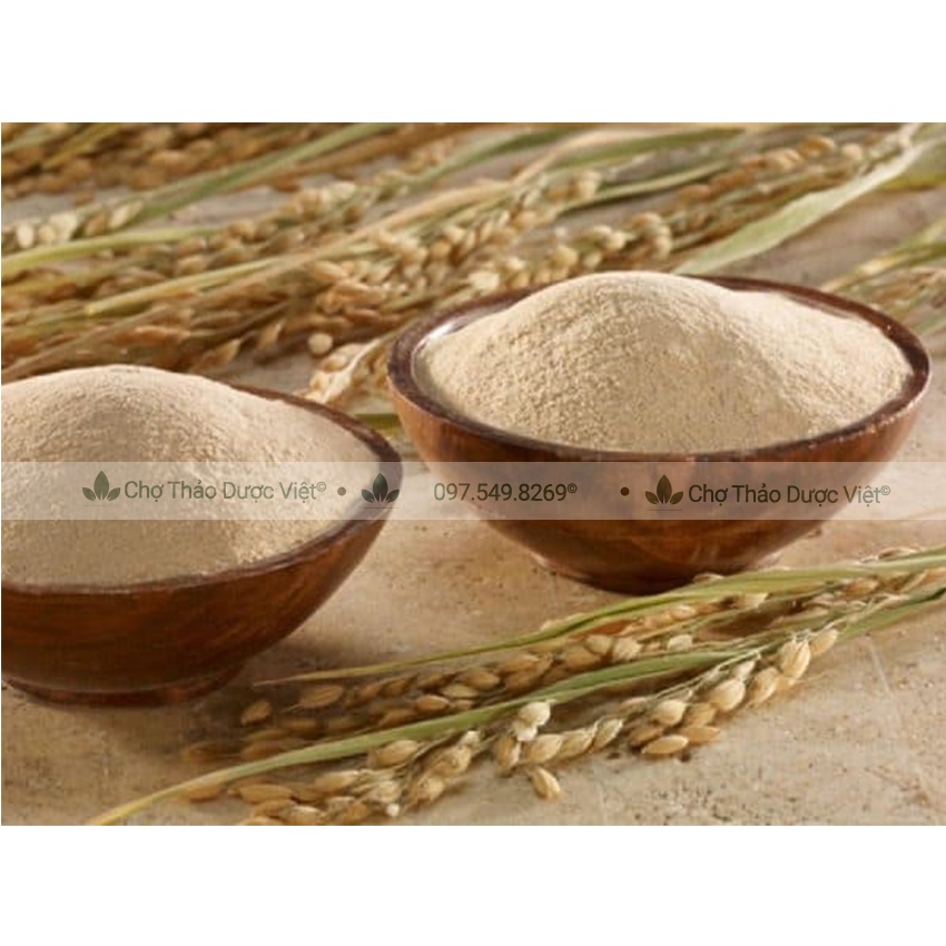 Bột cám gạo đắp mặt hữu cơ nguyên chất 500g - Chợ Thảo Dược Việt