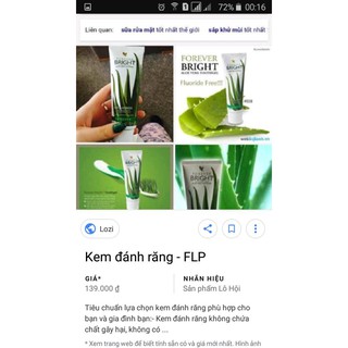 kem đánh răng lô hội