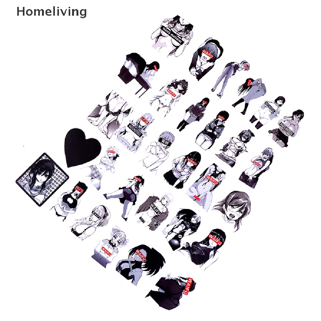 Bộ 30 Sticker Anime Xinh Xắn Dùng Trong Trang Trí