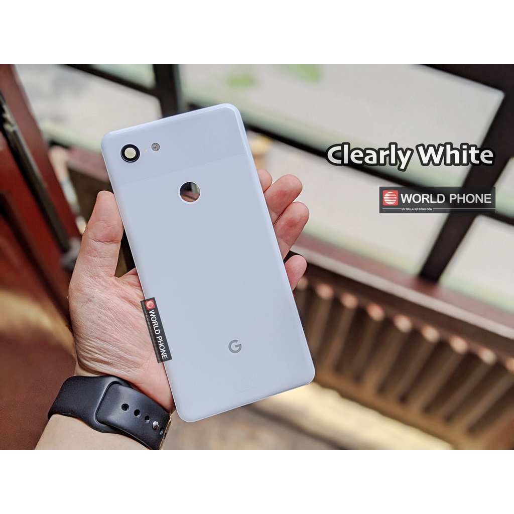 Nắp lưng GG Google Pixel 3XL 3 XL kèm keo dán lưng, khung kính camera