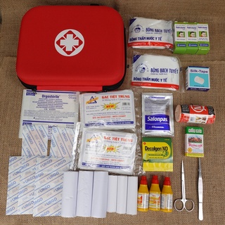 Túi cứu thương cho gia đình cỡ 26 cm và 16 cơ số vật tư
