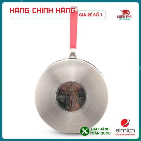 [XUẤT XỨ CH SÉC] CHẢO CHỐNG DÍNH INOX 304 ELMICH RED VELVET 20CM EL3249, 24CM EL3250, 26CM EL3251