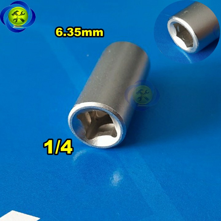 Đầu chuyển 1/4 sang bắn vít 6.35mm Kingtony 2141 dài 25mm