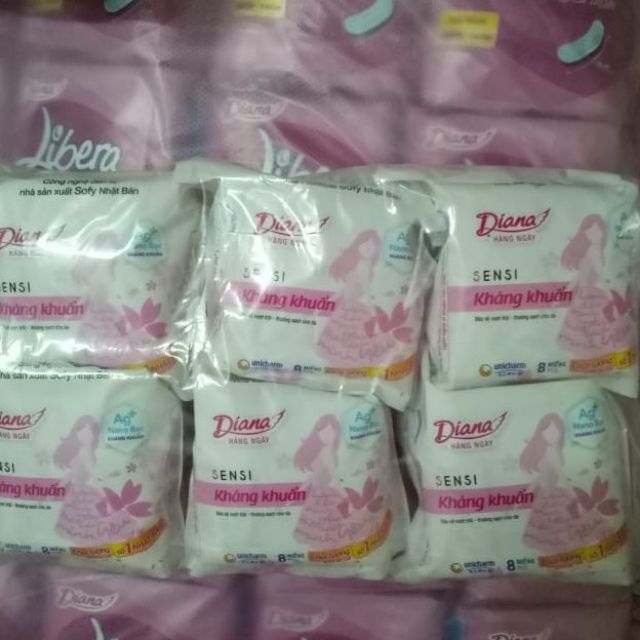 BVS  Diana kháng khuẩn hàng ngày ( gối 8 miếng)