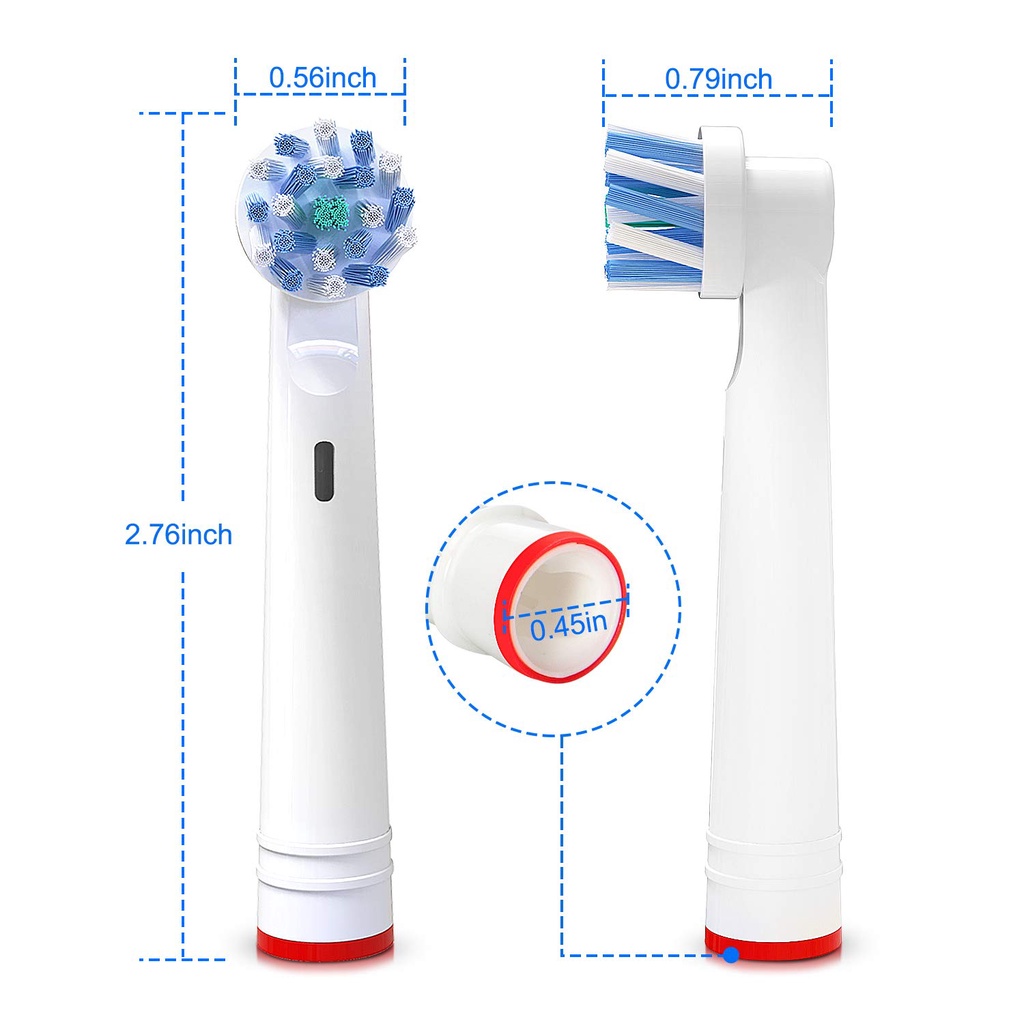 Oral-B EB50-P New Cross Action, set bộ 4 Đầu Bàn Chải đánh răng điện thay thế Minh House