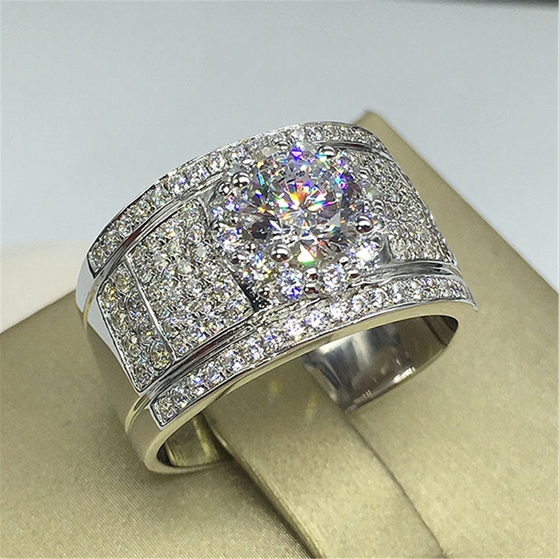 Nhẫn Cưới Thời Trang Đính Đá Zircon