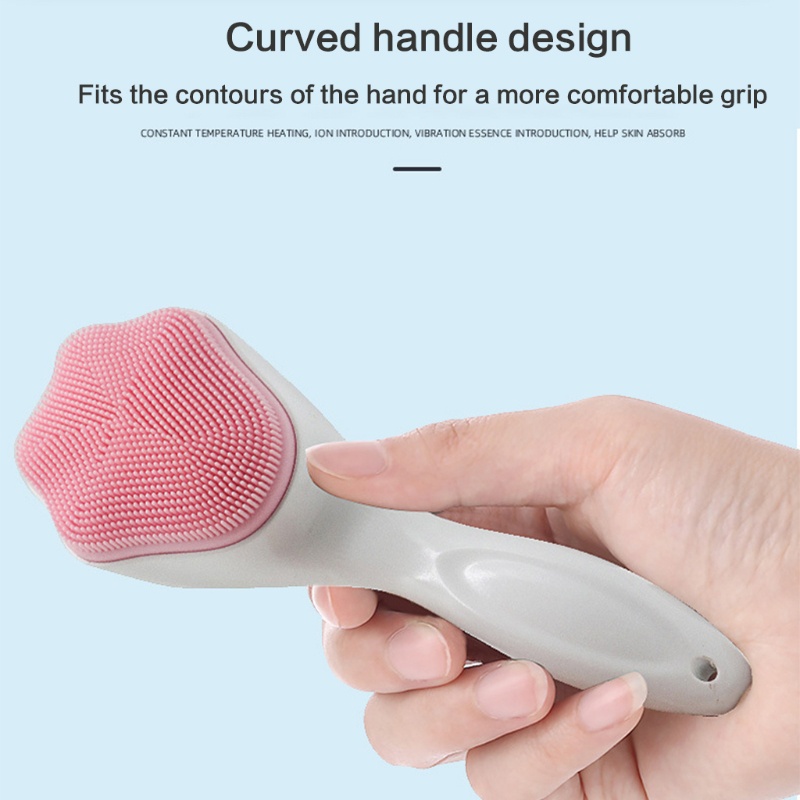 Cọ Rửa Mặt Tẩy Trang Bằng Silicon Hình Chân Mèo Dễ Thương Giúp Loại Bỏ Mụn Đầu Đen