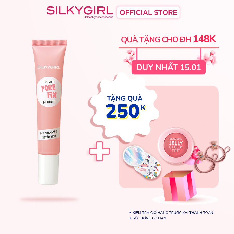 Kem Lót Che Lỗ Chân Lông Silkygirl Instant Pore Fix Primer 15ml