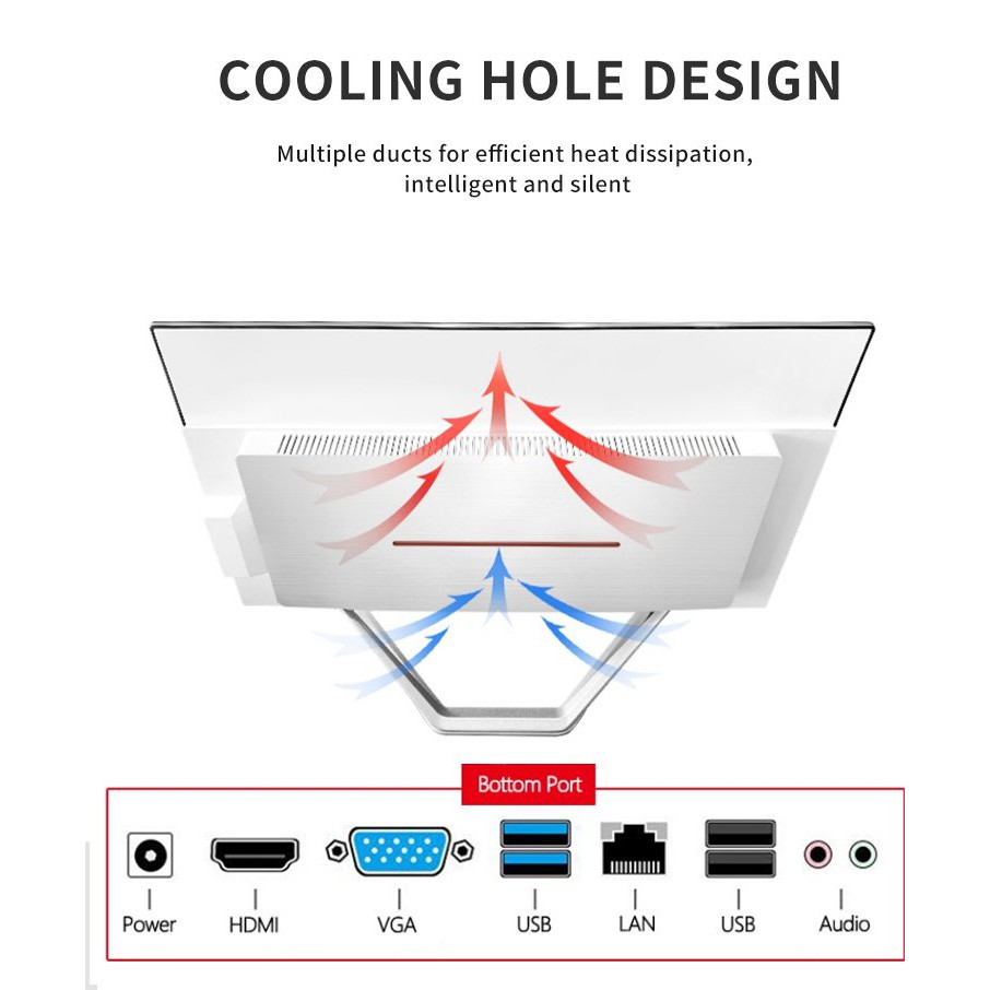 Bộ PC All In One MCC 6482P4 Home Office Computer CPU G6400/ Ram8G/ SSD240Gb/ DVDRW/ Camera/ Wifi/ IPS 24 inch | BigBuy360 - bigbuy360.vn