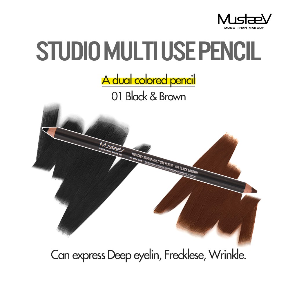 Chì kẻ mắt MUSTAEV Studio Multi Use Pencil (2g)