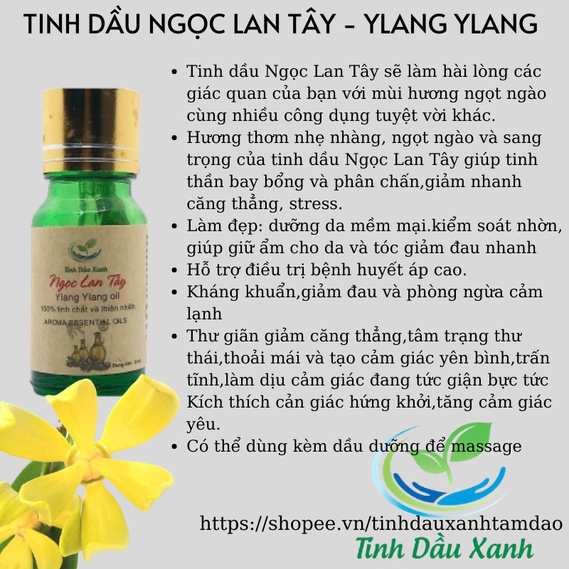 Tinh Dầu Đuổi Muỗi Tinh Dầu Xanh Thiên Nhiên Nguyên Chất Dùng Với  Khuếch Tán Tinh Dầu Làm Thơm Phòng,Khử Mùi Lọ 10ML