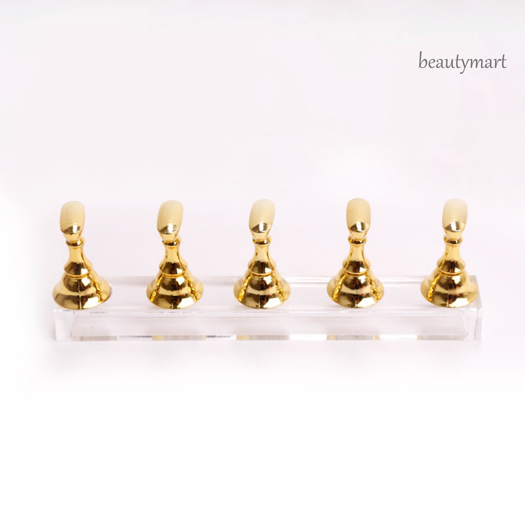 [Hàng mới về] Giá đỡ trưng bày móng tay thiết kế hình bàn cờ vua làm từ kim loại sử dụng tiện lợi