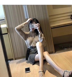 ÁO LEN CỔ V QUẢNG CHÂU ORDER MÃ 837