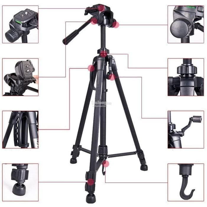 Camera TRIPOD WEIFENG WT-3520 DSLR kèm mic chất lượng cao