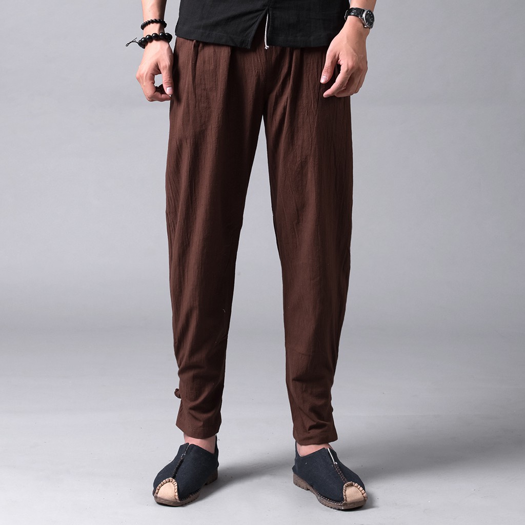 Quần Vải Đũi Nam Ống Túm Xuất Dư Rough | BigBuy360 - bigbuy360.vn