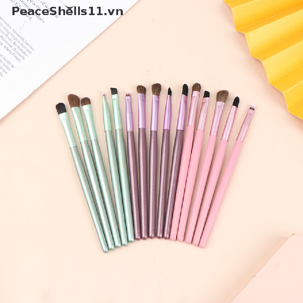 Bộ 5 cây cọ trang điểm phấn nền mắt và kẻ viền môi gọn nhẹ