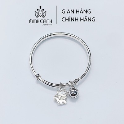 Lắc Bạc Cho Bé Hình Con Trâu Dễ Thương - Minh Canh Jewelry