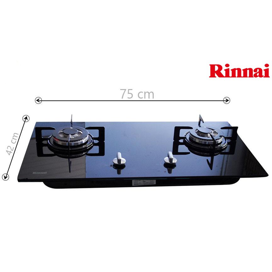 Bếp gas âm Rinnai RVB-212BG, Bếp ga tốt ,bền,đẹp,an toàn, giá rẻ,kèm Van Dây - bảo hành 24 tháng