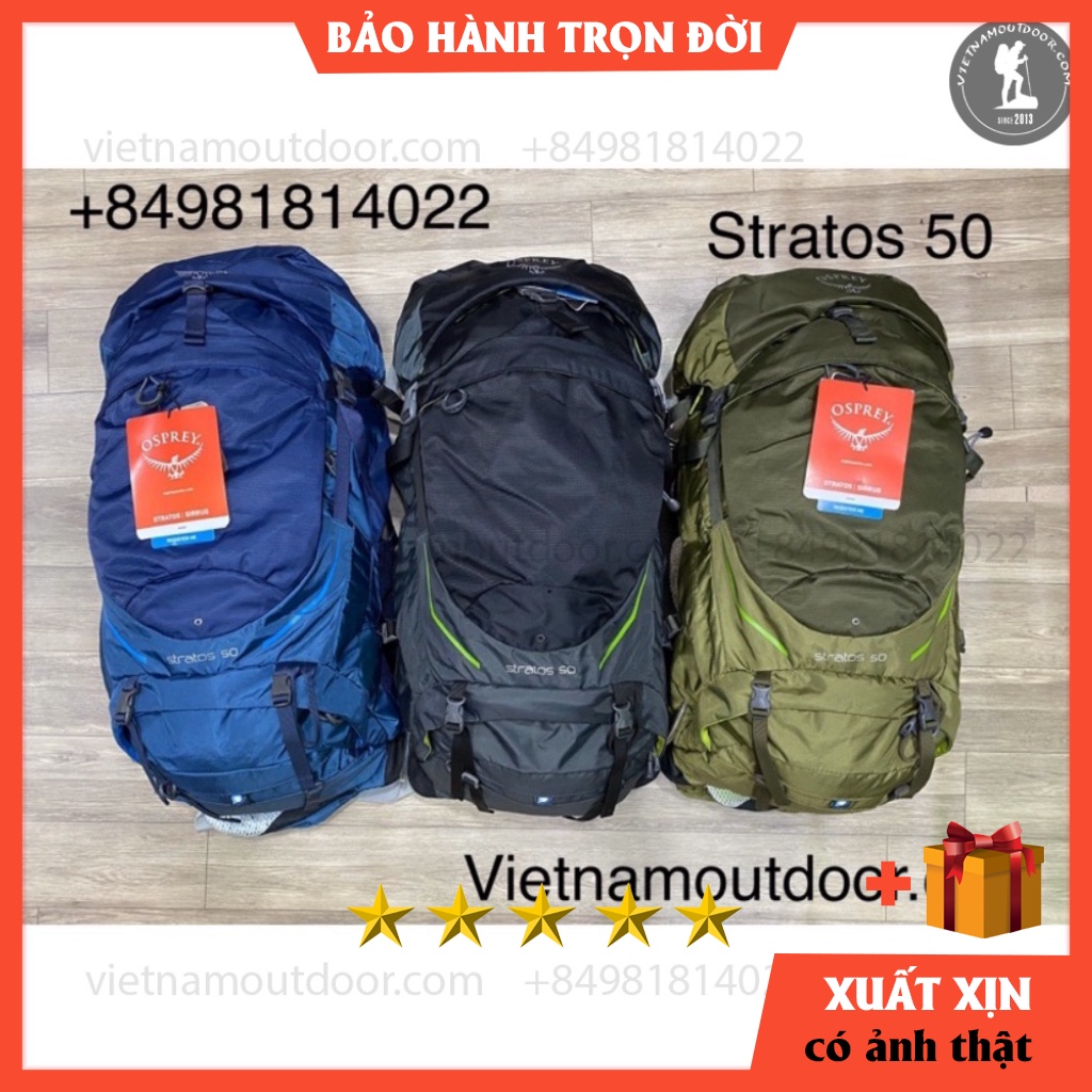 Balo trekking Osprey Stratos 50 - balo phượt - balo osprey