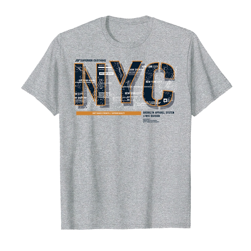Áo thun cotton unisex HTFashion in hình new york city 14251